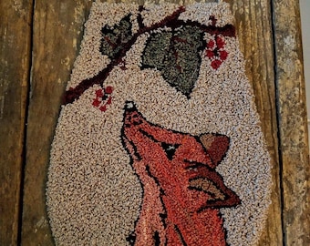 PATTERN: The Fox and The Grapes Punch Needle Pattern