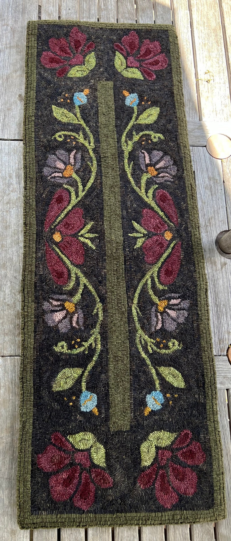 Runner Rug Simple Pattern PATTERN : the March Family Runner Rug Hooking Pattern - Etsy