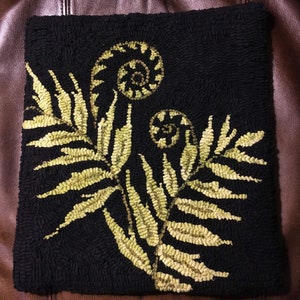 PATTERN:Fiddlehead ferns Rug hooking pattern