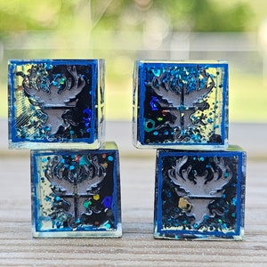 let the rain come down - CUSTOM SET of 4 fate dice