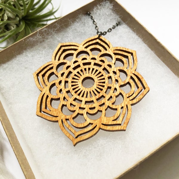 Large Mandala Statement Necklace -