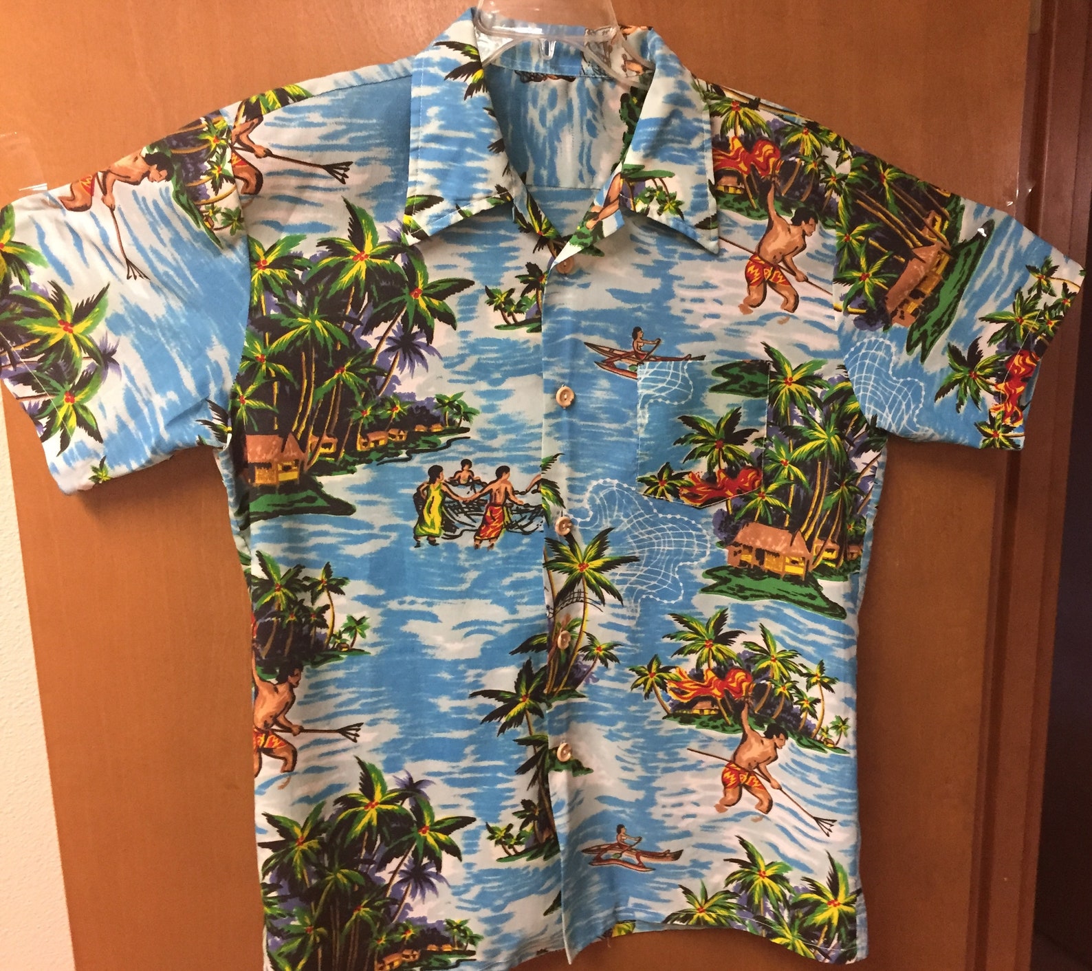Men's Hawaiian Shirt 194050 village fishing Etsy