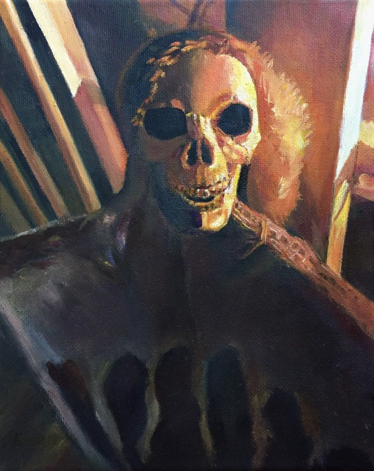 The Visitor - Oil Painting on Canvas 8”x10” - Etsy