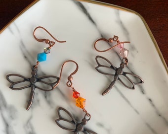 Dancing dragonfly earrings