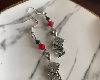 Black Aces Earrings