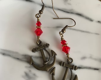 Anchors away earrings