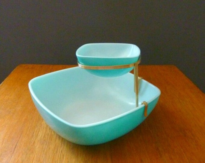 1950s Pyrex Chip and Dip / Cinderella / Square Bowls Etsy