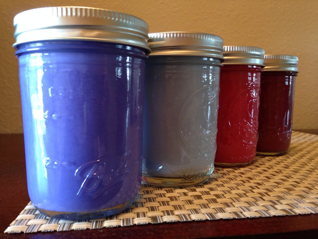 Soy Candles, 8 Oz, Ball Mason Jar Candle Made With 100 Soy Wax
