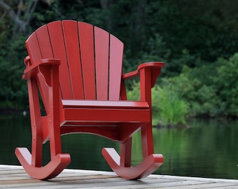 Nanas Adirondack Rocker - Downloadable PDF prints full size patterns on a 24" roll plotter