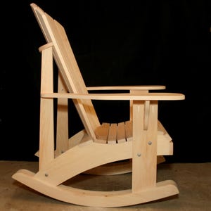 4 PIECE rocker conversion kit for the Grandpa Chair - DWG files for CNC machines