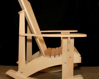 4 PIECE rocker conversion kit for the Grandpa Chair - DWG files for CNC machines