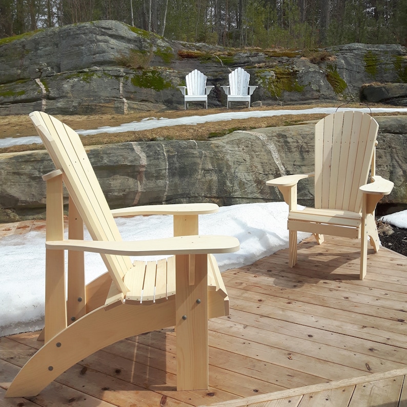 Grandma Adirondack Chair Plans DWG files for CNC machines 