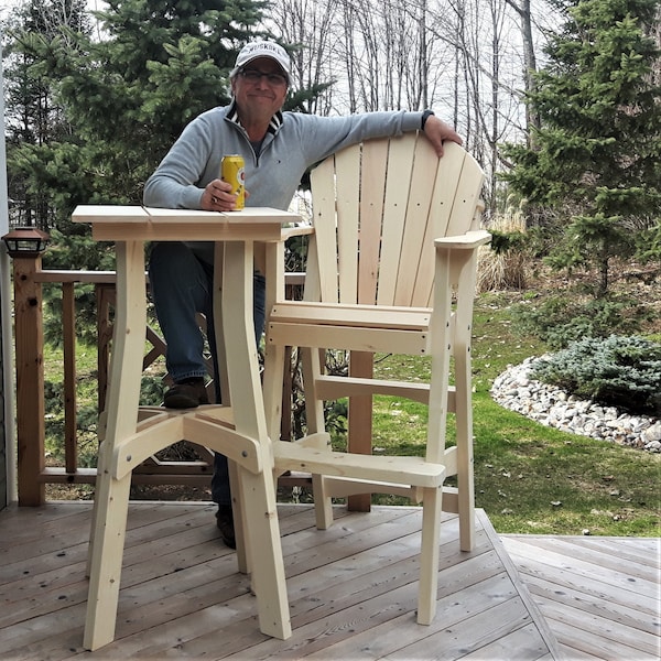 Adirondack Tall Tables - DWG files for CNC machines