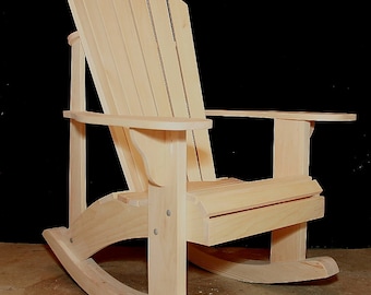 Grandpas Adirondack Rocker Plans - DWG files for CNC machines