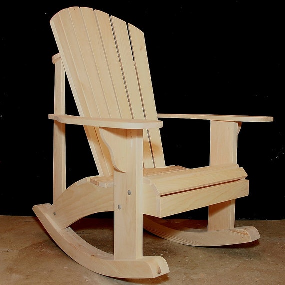 Adirondack Rocking Chair Plans DWG files for CNC machines 