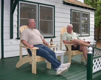 Grandpa Adirondack Chair Plans Downloadable PDF prints full size patterns on a 24