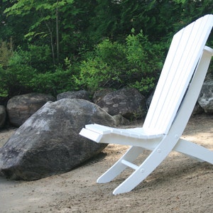 Adirondack Beach Chair Plans - Portable, 2 piece, 2 position - DWG files for CNC machines