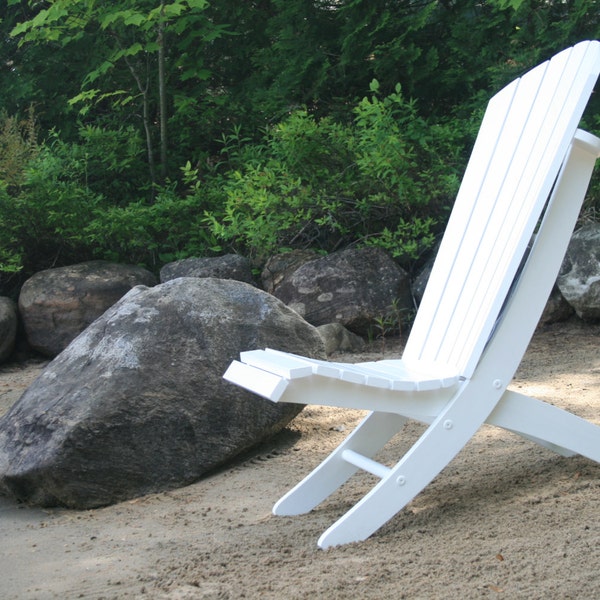 Adirondack Beach Chair Plans - draagbaar, 2-delig, 2 standen - DWG-bestanden voor CNC-machines