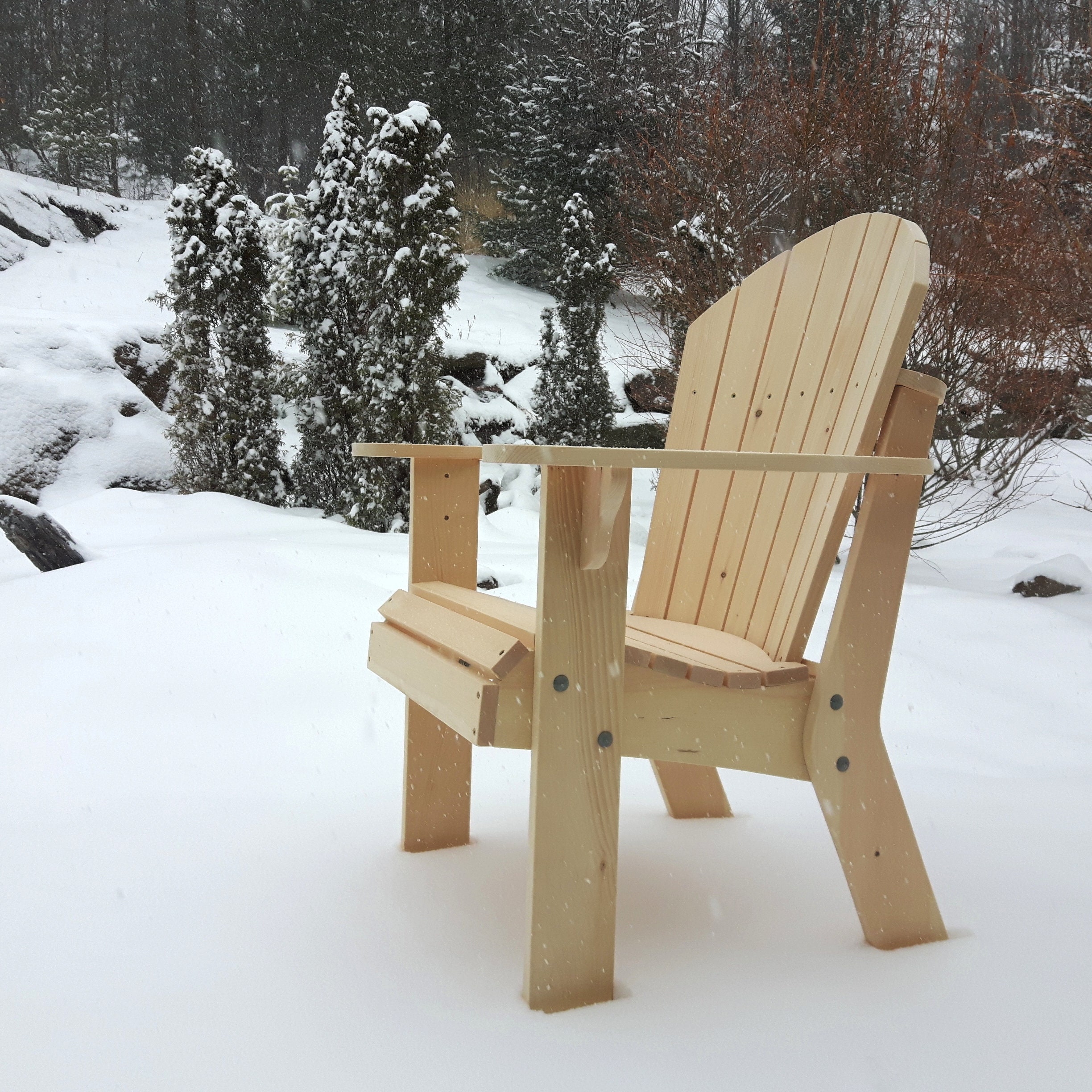 Adirondack Arm Chair Plans - Mailed full size patterns