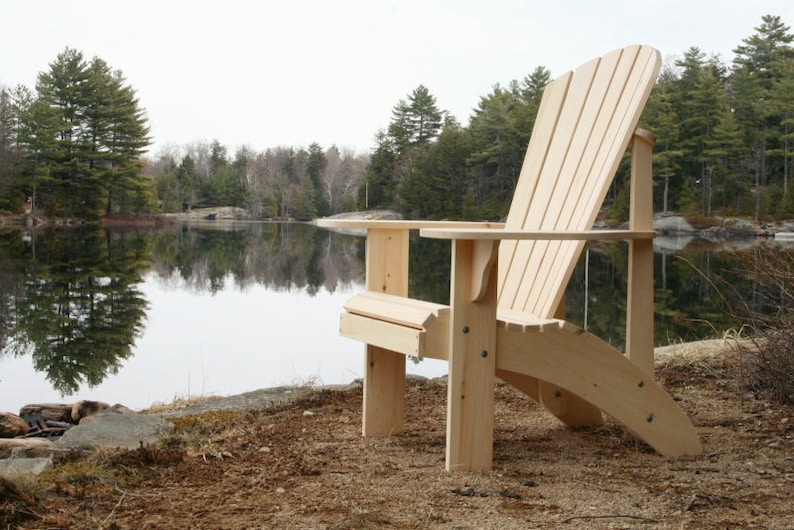 Grandpa Adirondack Chair Plans Digital CAD PDF Etsy