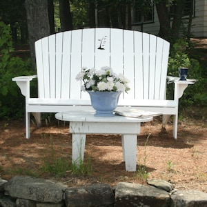 Adirondack Loveseat or Family Bench Plans- Downloadable PDF prints full size patterns on a 24&quot; roll plotter