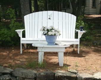 Adirondack Loveseat or Family Bench Plans- Downloadable PDF prints full size patterns on a 24" roll plotter