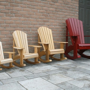 Youth Size Adirondack Rocking Chair Plans DWG files for 