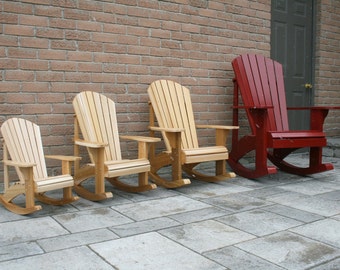 Youth Size Adirondack Rocking Chair Plans - DWG files for CNC machines