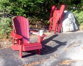 Progetti per sedie pieghevoli Adirondack - Modelli in formato PDF scaricabili stampati a grandezza naturale su un plotter a rullo da 24", presso la tipografia locale