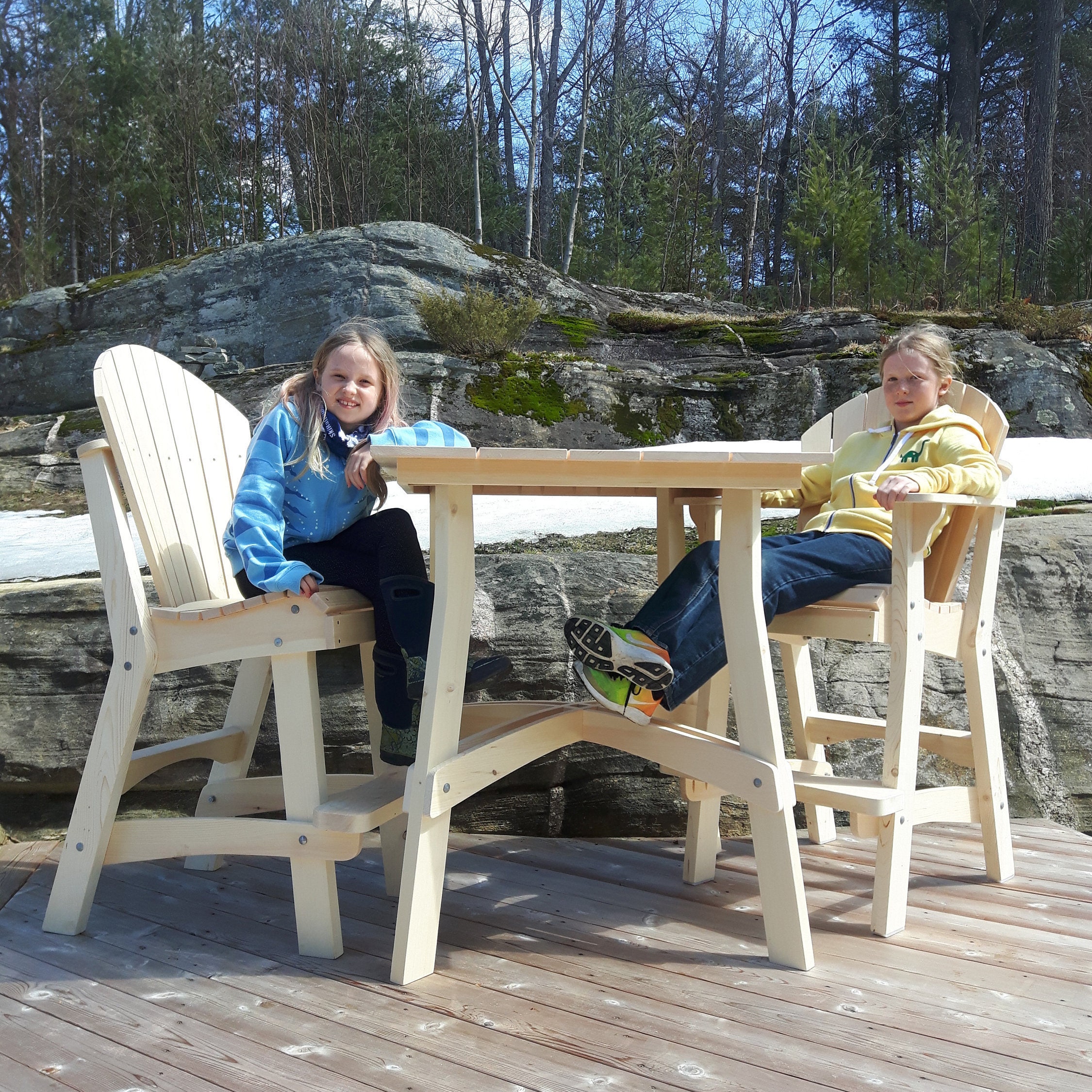 Patio Furniture Set Outdoor Bar Height Etsy UK