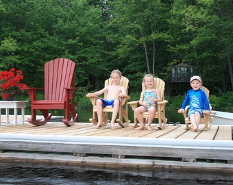 Junior Size Adirondack Rocking Chair Plans - DWG files for CNC machines