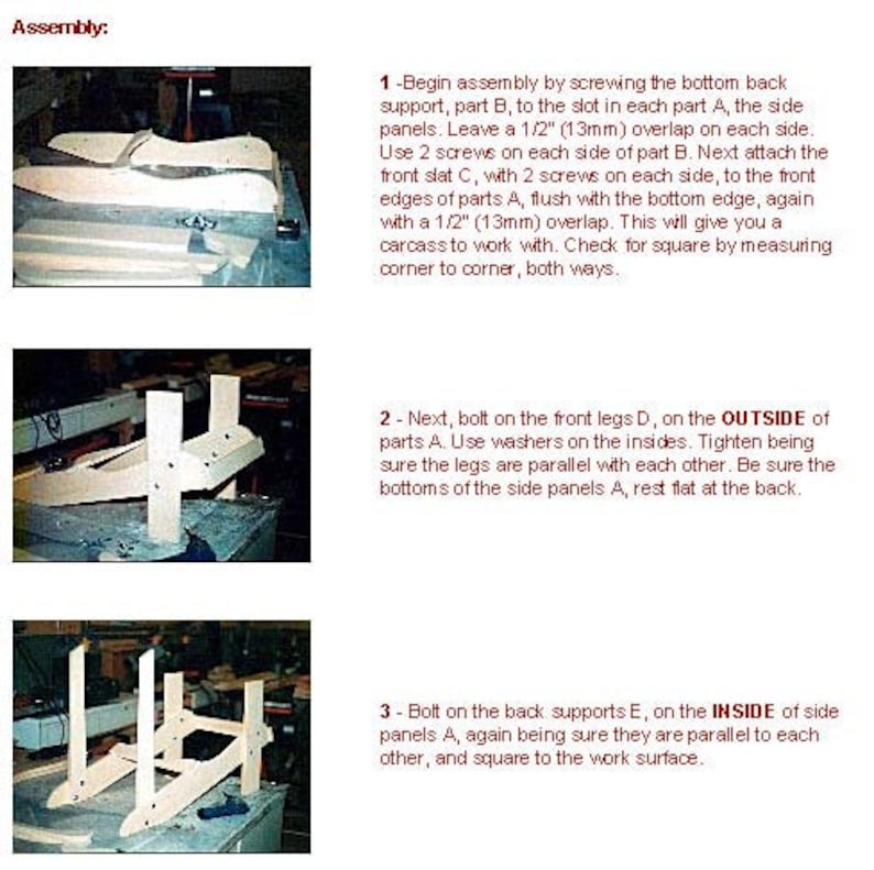 Adirondack Chair Plans Digital CAD PDF Etsy