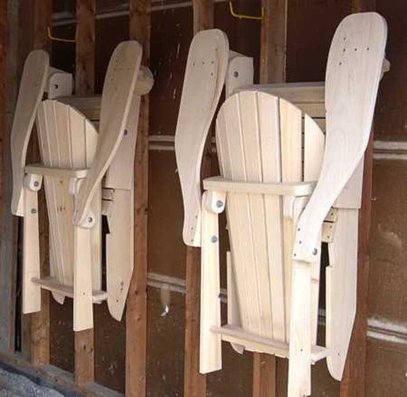 Folding Adirondack Chair Plans Etsy