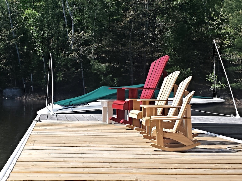 Youth Size Adirondack Rocking Chair Plans Digital CAD PDF | Etsy