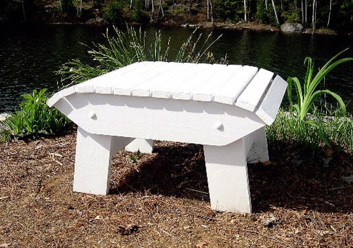 Adirondack Footstool Plans Digital CAD PDF prints full size | Etsy