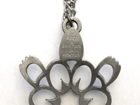 PEWTER TURTLE PENDANT Necklace by Reed and Barton - image 4
