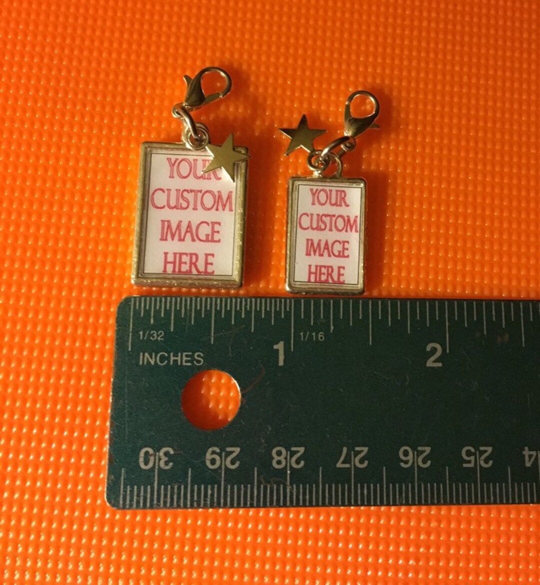 Custom Charm With Lobster Clasp and Star Your Choice Etsy