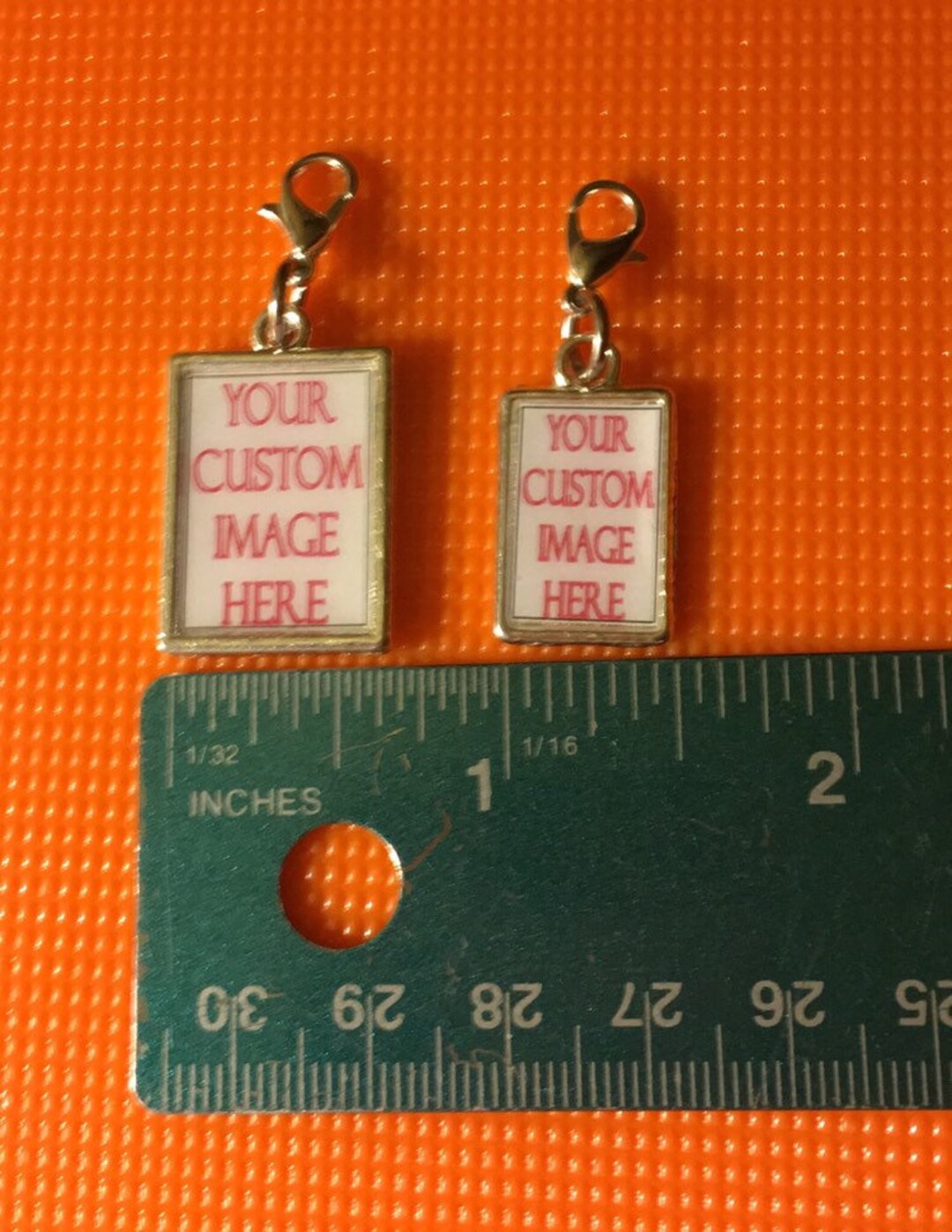 Custom Charm With Lobster Clasp Your Choice Etsy