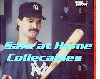 NY Yankee Don Mattingly 1988 & 1989 Topps Baseball Card School Folders