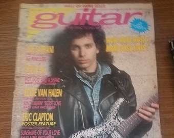 Guitar For The Practicing Musician Magazine from the 1990's With Joe Satriani On The Cover + FREE SHIPPING!