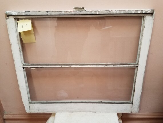 Vintage Antique Wood Vintage Reclaimed 2 Pane Window From Etsy