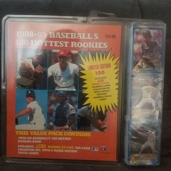 1988/89 Score Baseball Set Of 100 Hottest Rookies+ 6 Magic Motion Cards (Babe Ruth) Sealed!