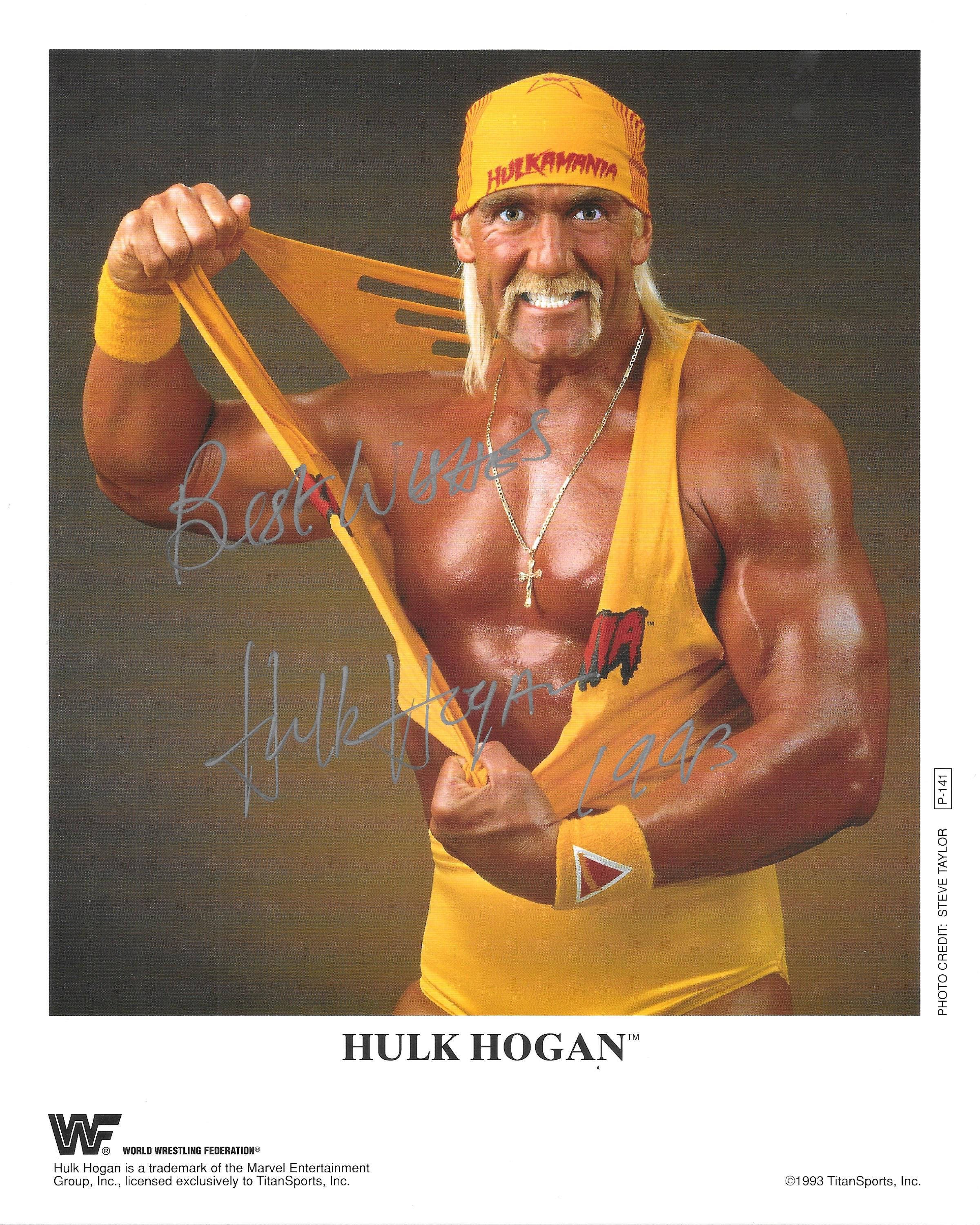 WWF Wrestling Champion Hulk Hogan the Hulkster & - Etsy