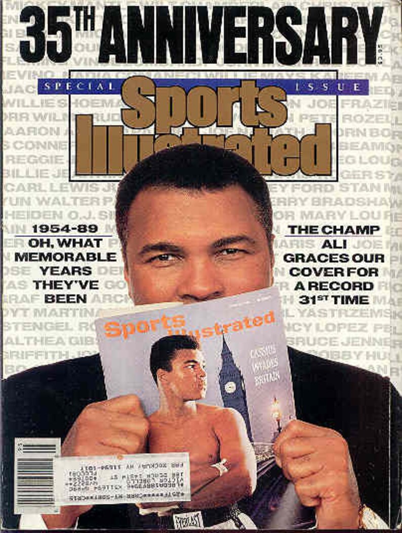 Muhammad Ali Sports Illustrated 35th Anniversary Issue 1989 Ali On The