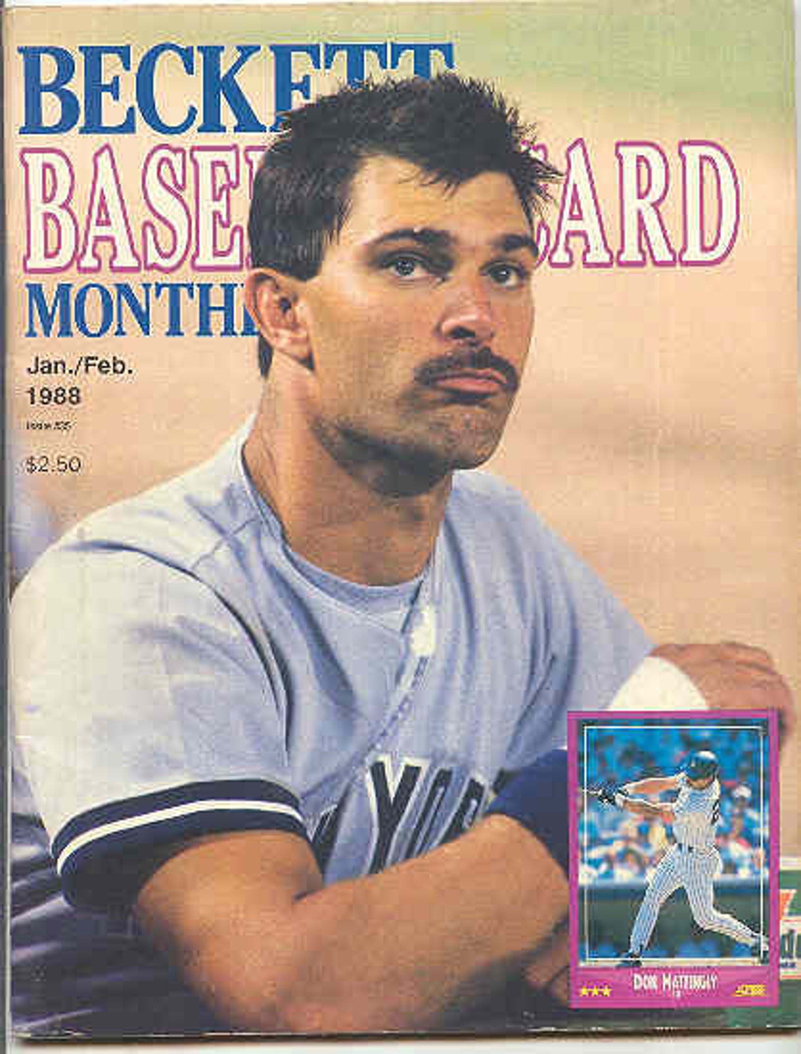 4 Becket Baseball Price Guides With Don Mattingly on the Etsy