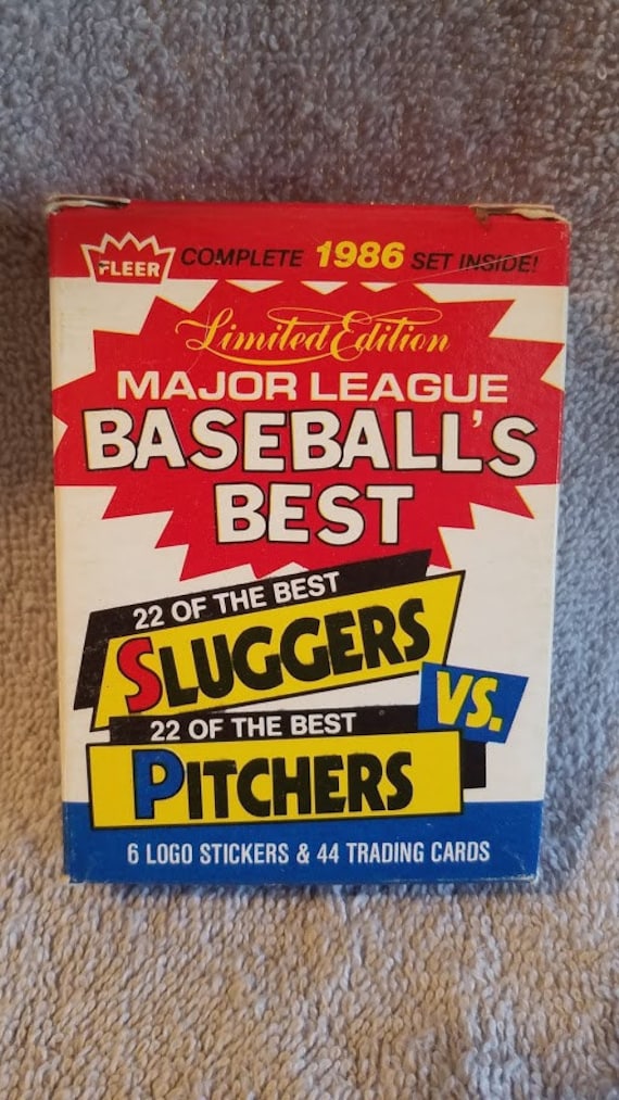 1986 fleer limited edition baseball cards 1986/1987 44 Card Sets Baseball's Best Sluggers & Pitchers and Superstars Plus Team Logo Stickers Pete Rose Cincinnati Reds 1986