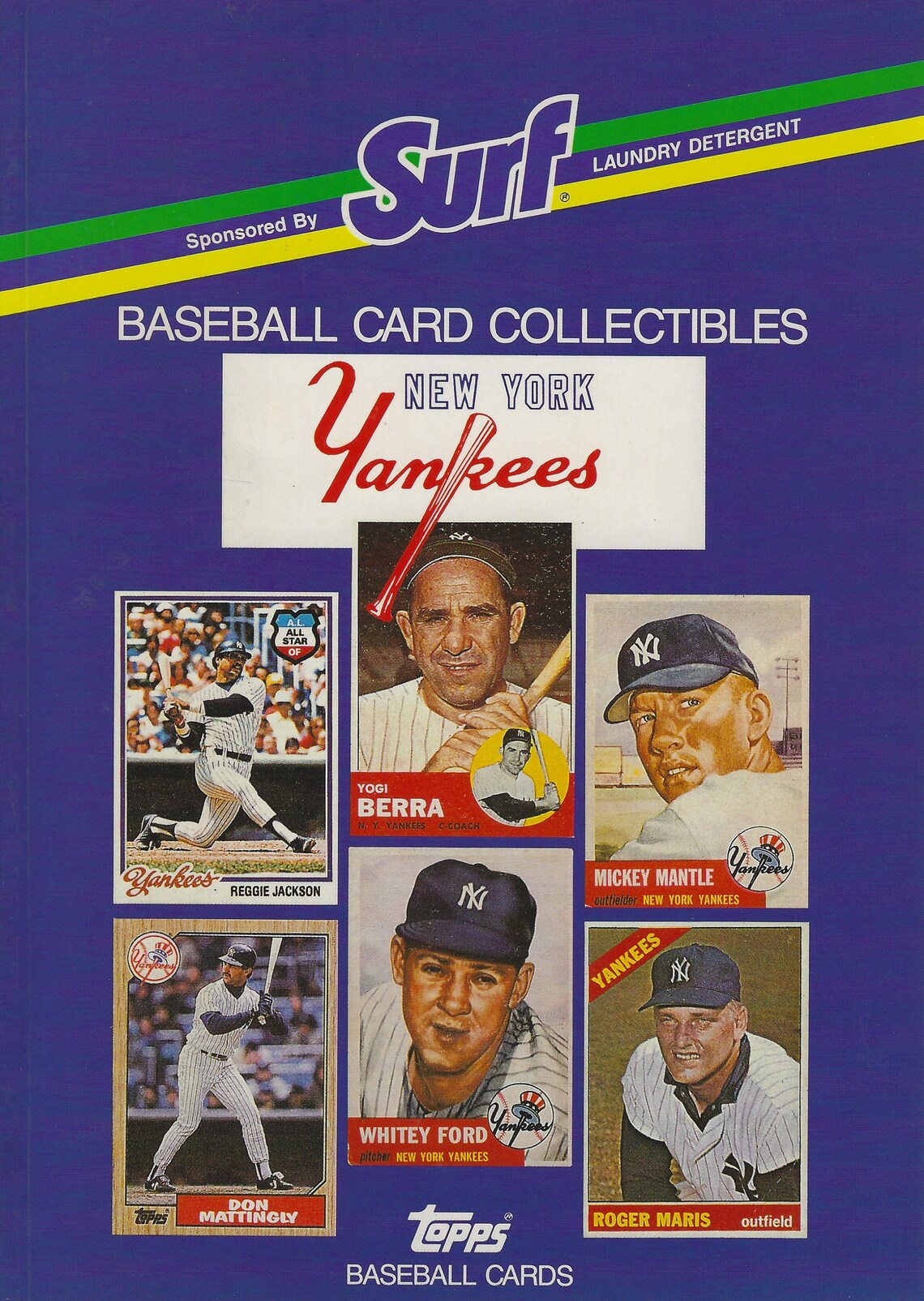 NY Yankees Surf Laundry Detergent Baseball Card Collectibles Book Hand Singed by Phil Rizzuto
