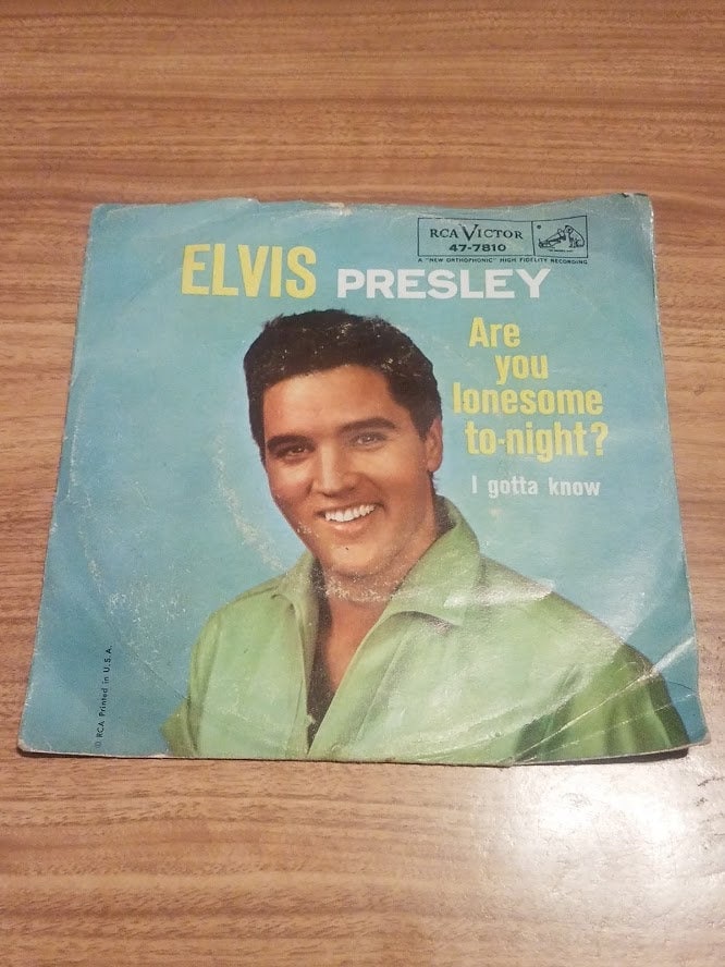 Elvis Presley 45 RPM Record Are You Lonesome Tonight and B Side is I Gotta Know Vintage RCA Record Free Shipping - Etsy