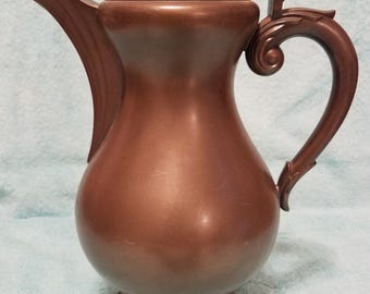 Vintage Antique Baalderop Royal Holland Pewter Company Large Hinged Lid Aged Patina Imported Pewter Serving Pitcher + Free Shipping!!