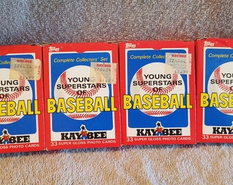 1986 Topps Kay Bee Young Superstars Of Baseball (4) 33 Card Sets-Very Nice